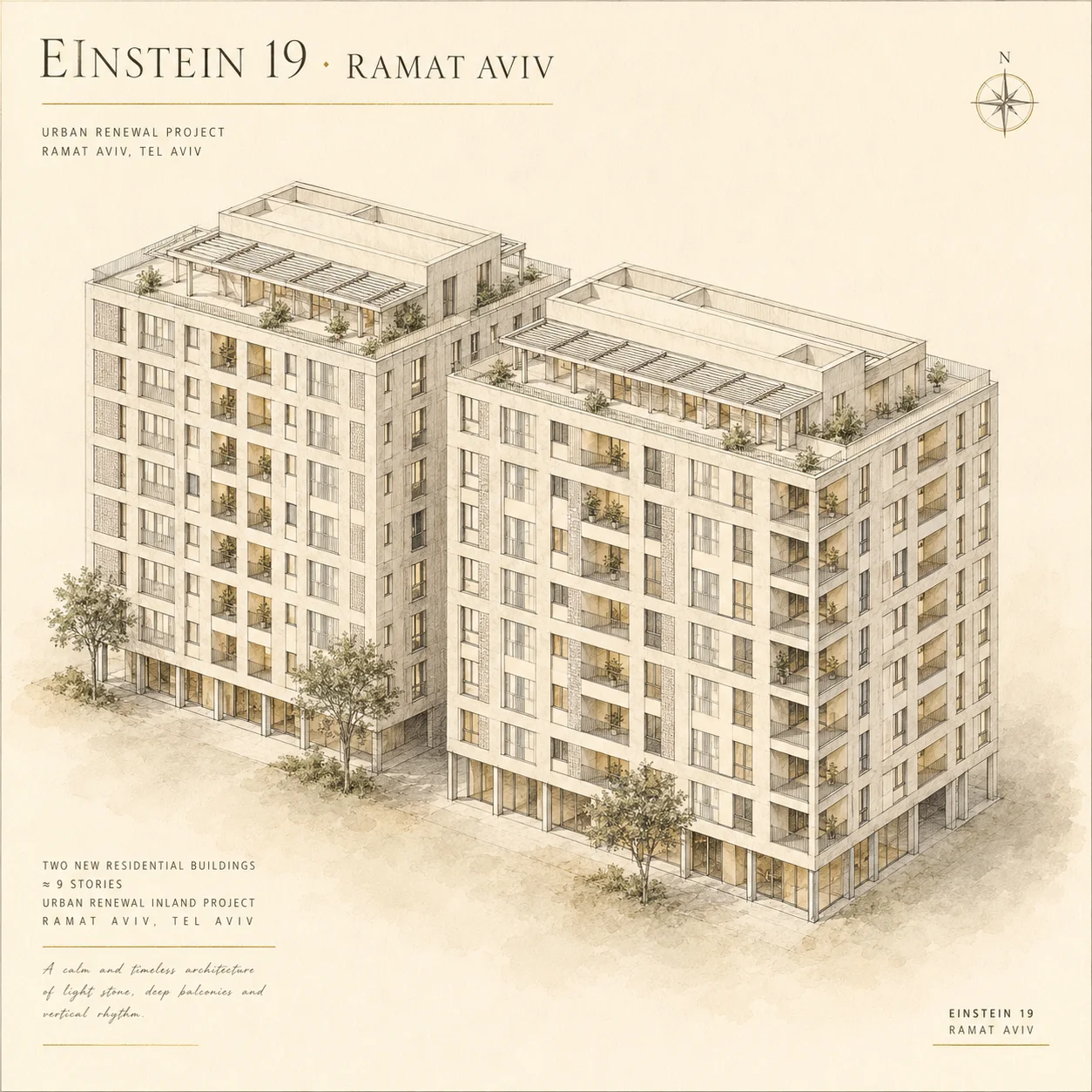 איינשטיין 19 רמת אביב - פינוי בינוי של אזורים