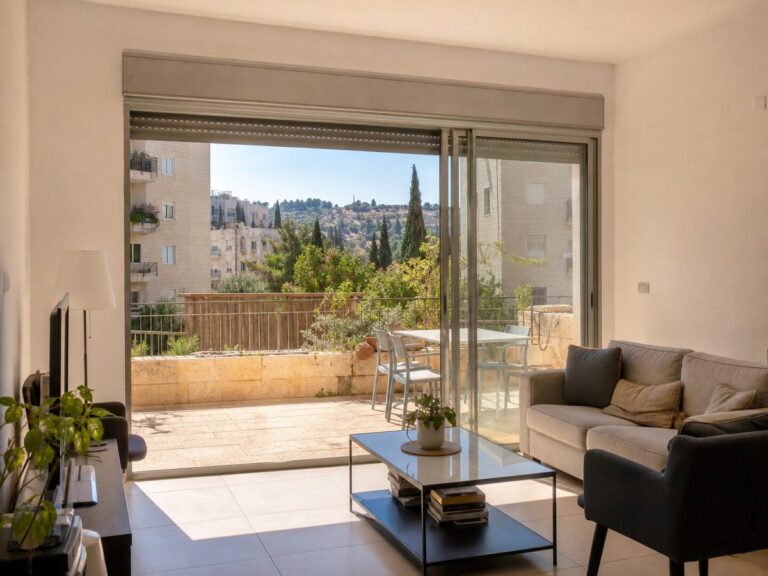 דירת גן 4 חדרים בבקעה, ירושלים — גינה של 45 מ״ר